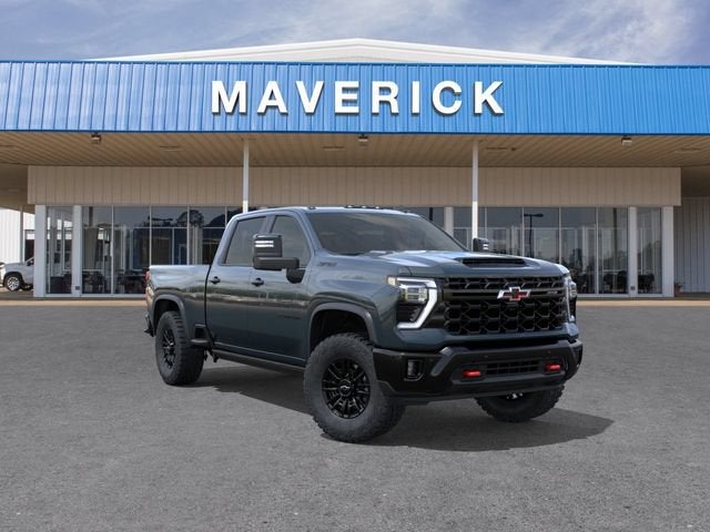 2026 Chevrolet Silverado 2500 HD ZR2 in Cypress Gray — front three-quarter view