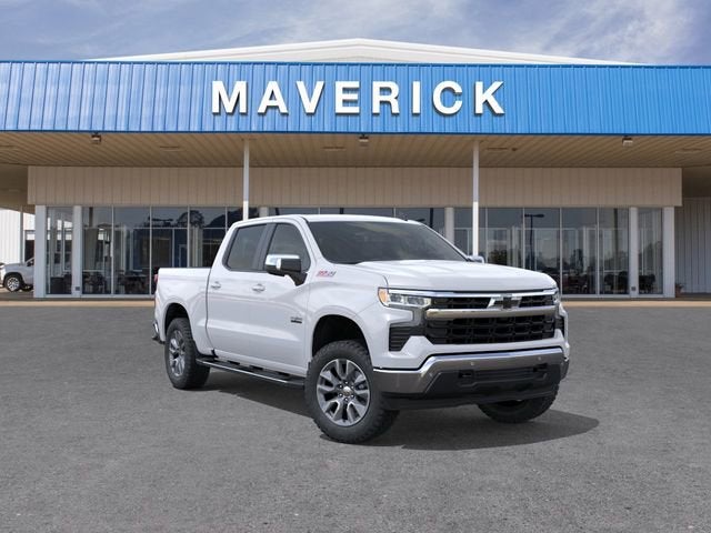 2026 Chevrolet Silverado 1500 LT in Summit White — front three-quarter view