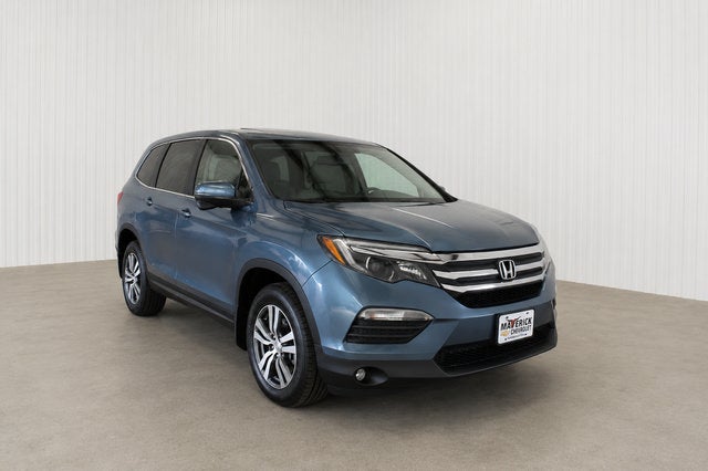 2016 Honda Pilot EX-L in Blue — front three-quarter view